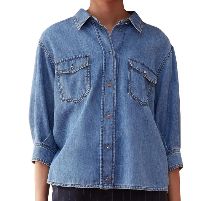 SHIRT JERVIS Woman Blue Jeans