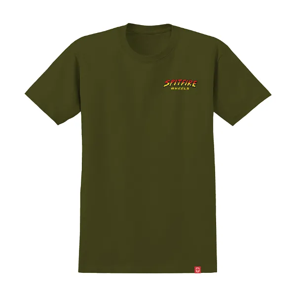 Spitfire Hell Hounds II T-Shirt - Military Green/Multi