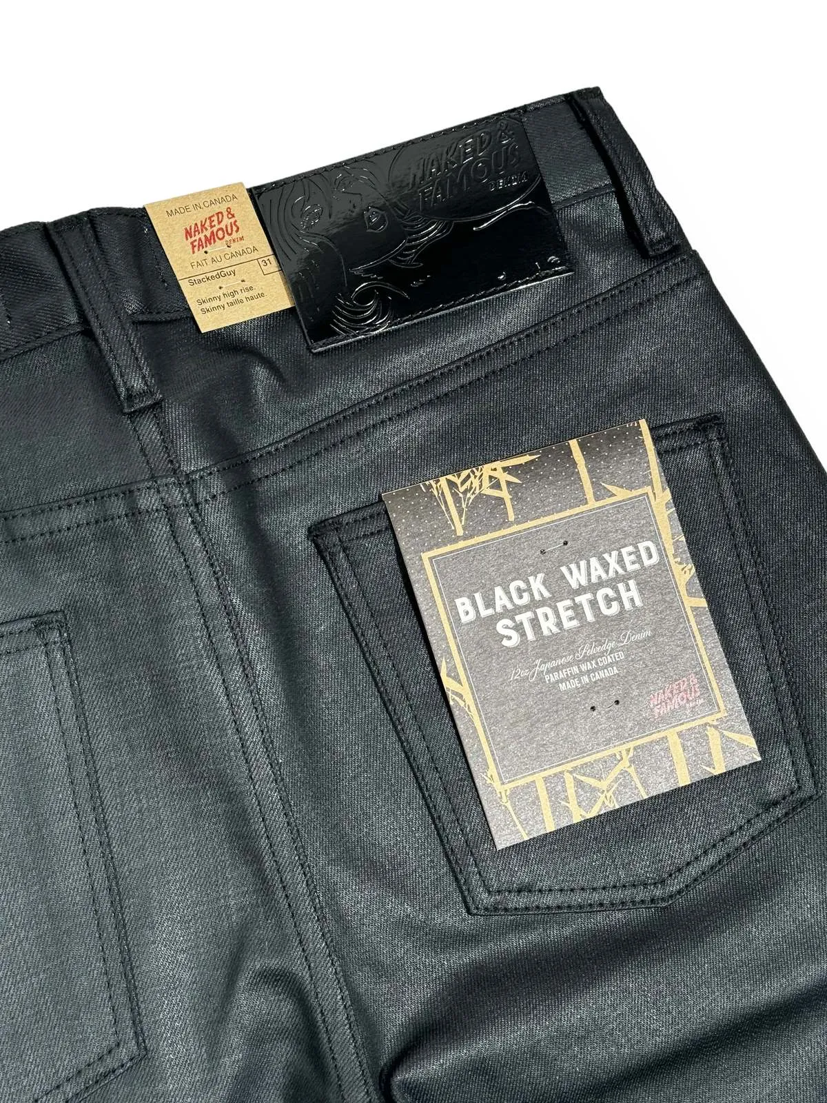 STACKED GUY denim - BLK WAX