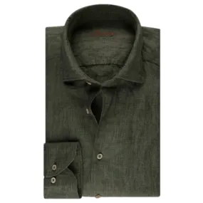 Stenstroms Mid Green Linen Shirt