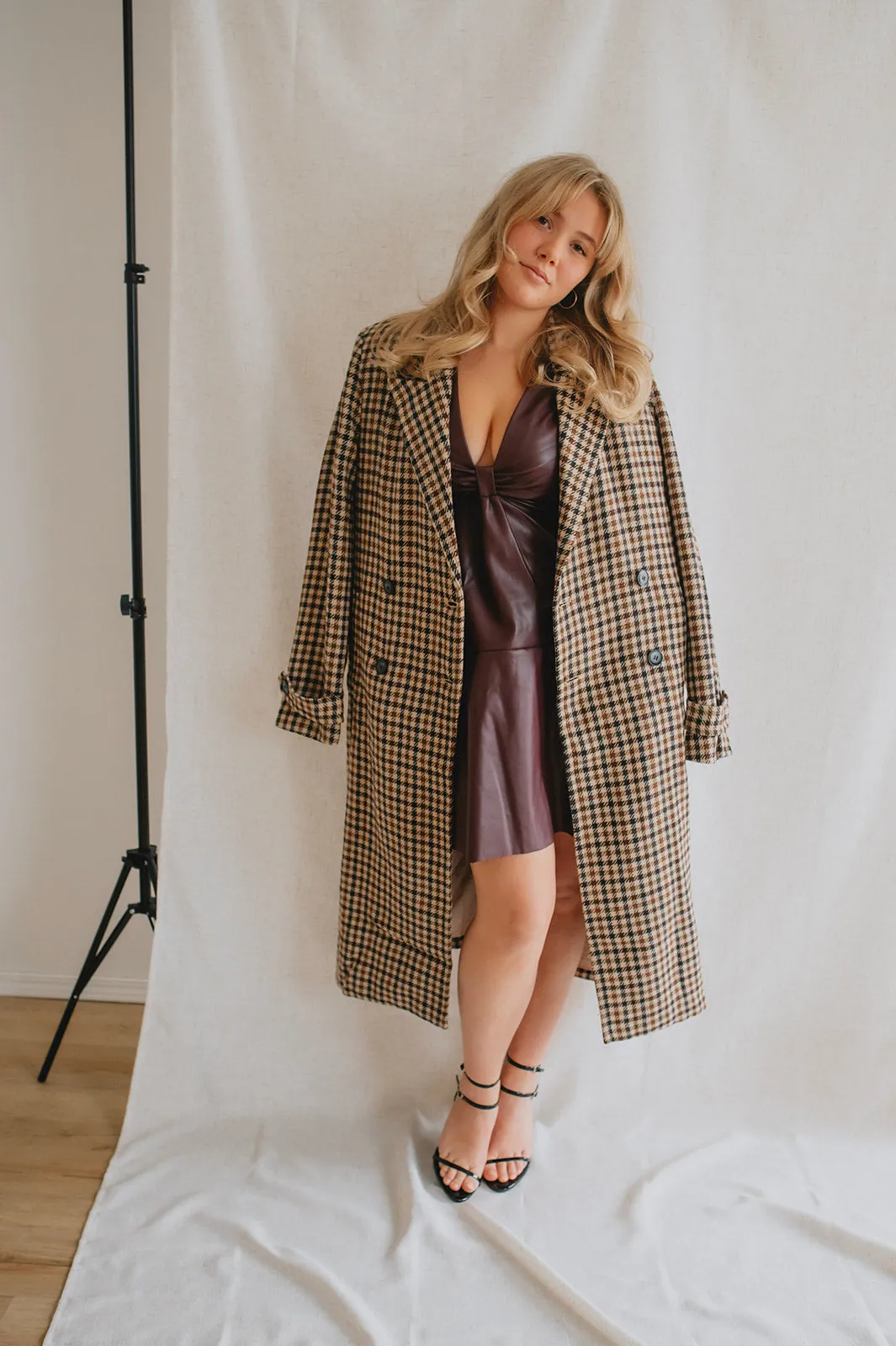 The Prince Plaid Trench Jacket