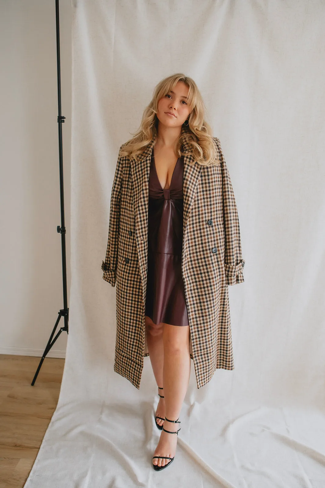 The Prince Plaid Trench Jacket