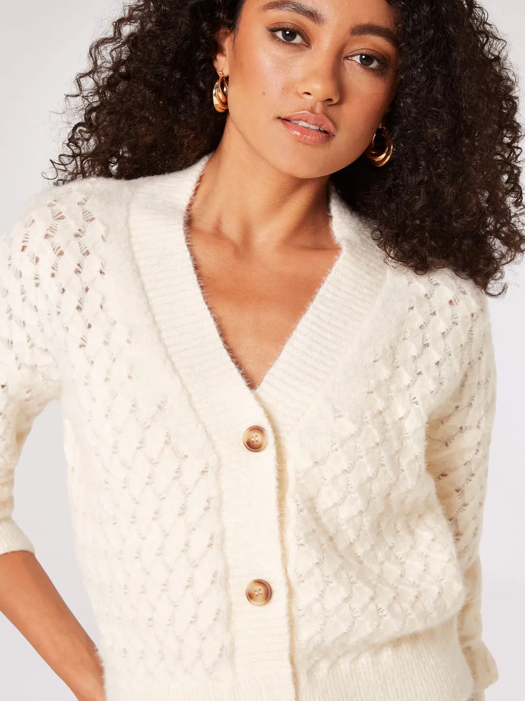 The Waffle Knit Chunky Cardigan