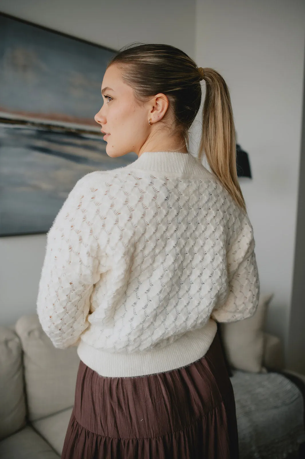 The Waffle Knit Chunky Cardigan