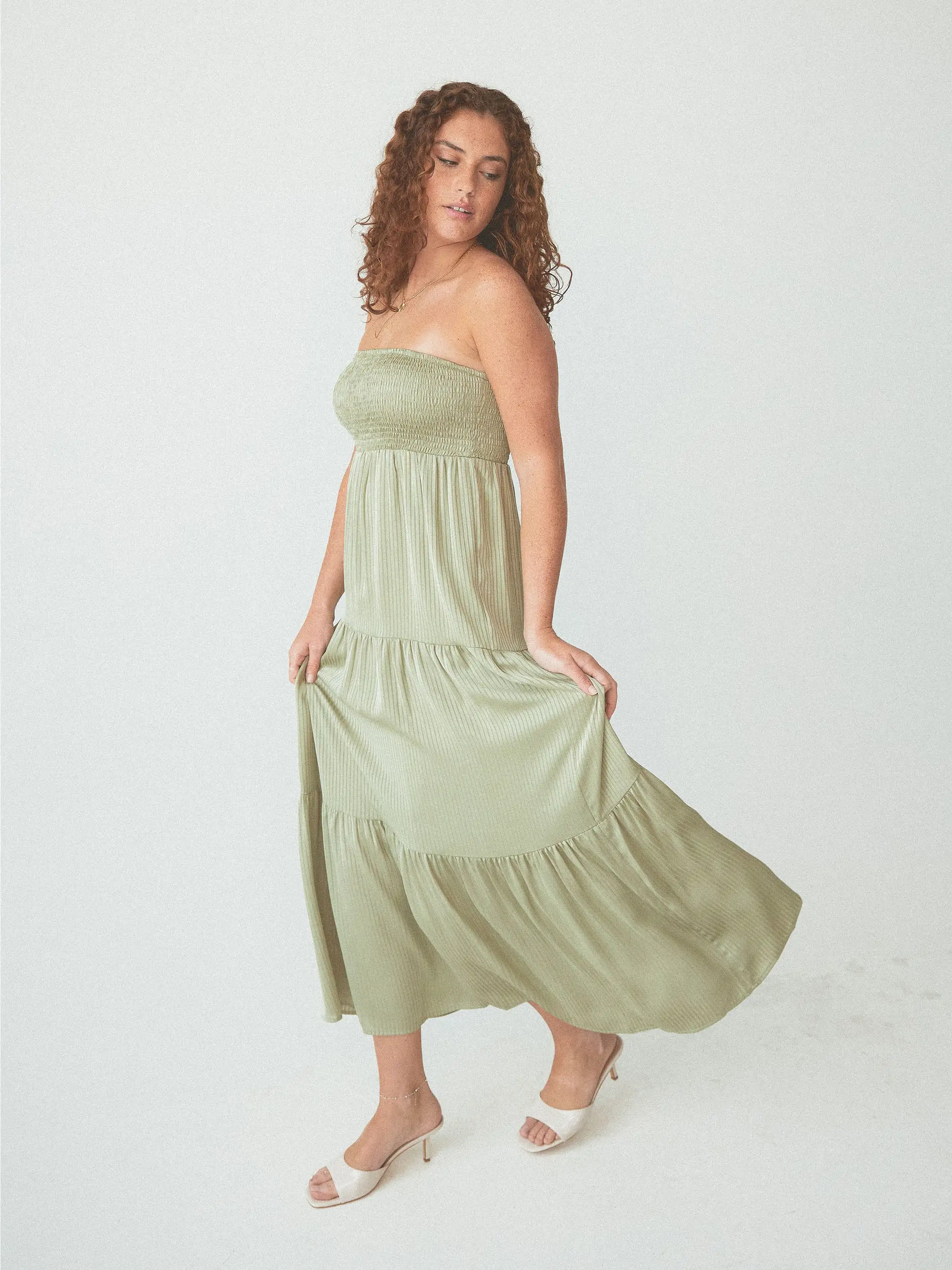 Tube Top Tiered Maxi Brami Dress