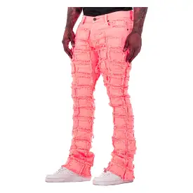 Valabasas “4444” Peach Stacked Jeans