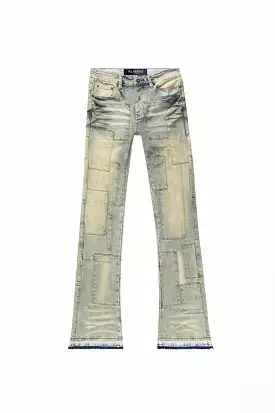 Valabasas Bricks Denim Stacked (Dirt Blue) - VLBS2306