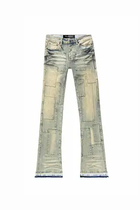 Valabasas Bricks Denim Stacked (Dirt Blue) - VLBS2306