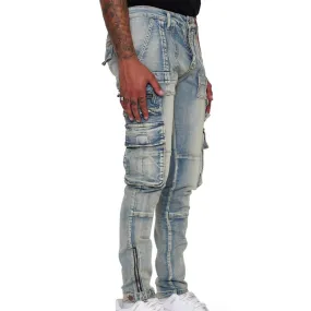 VALABASAS Fighter Jeans (Azzurro)