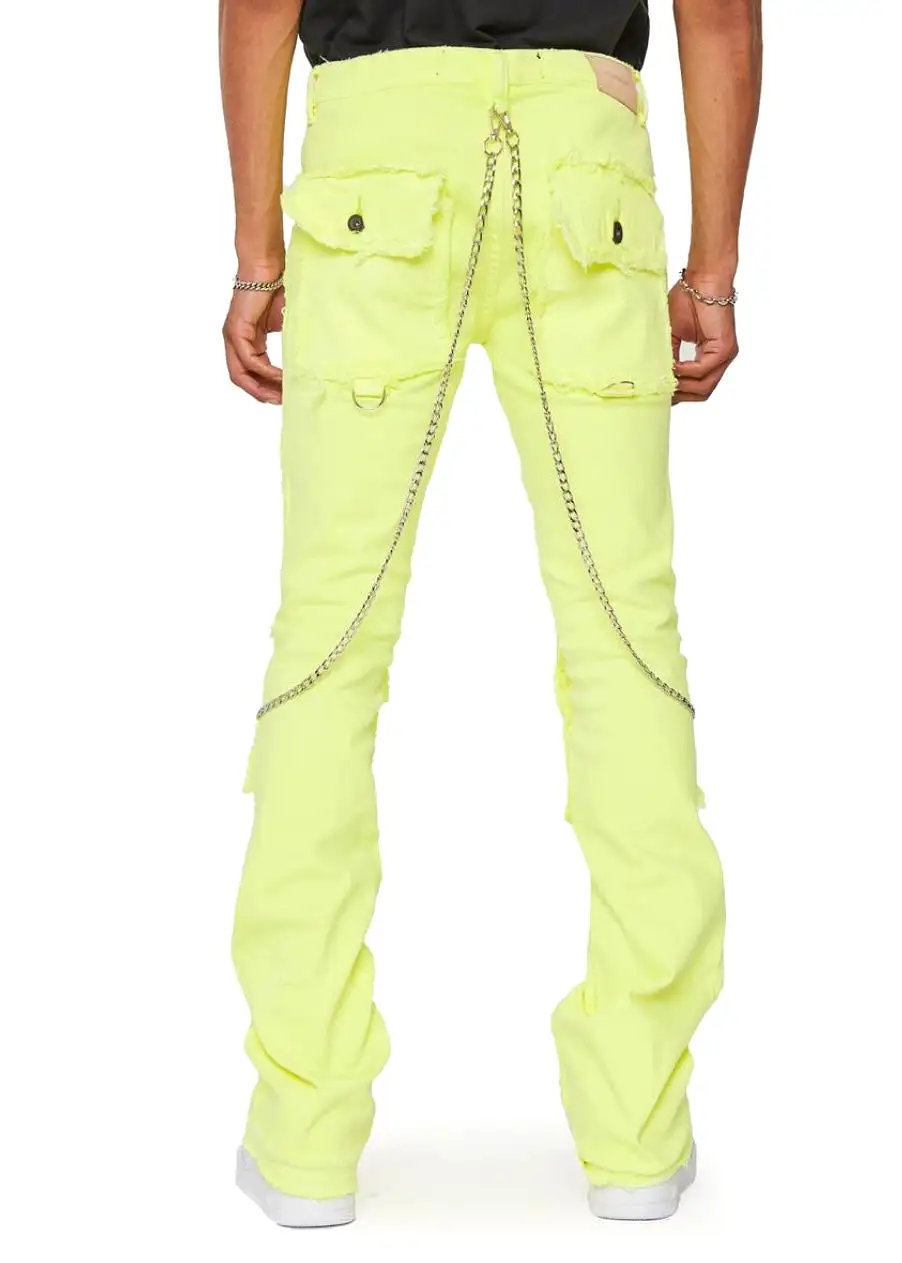 Valabasas Hybrid Verde Lime Stacked Jeans