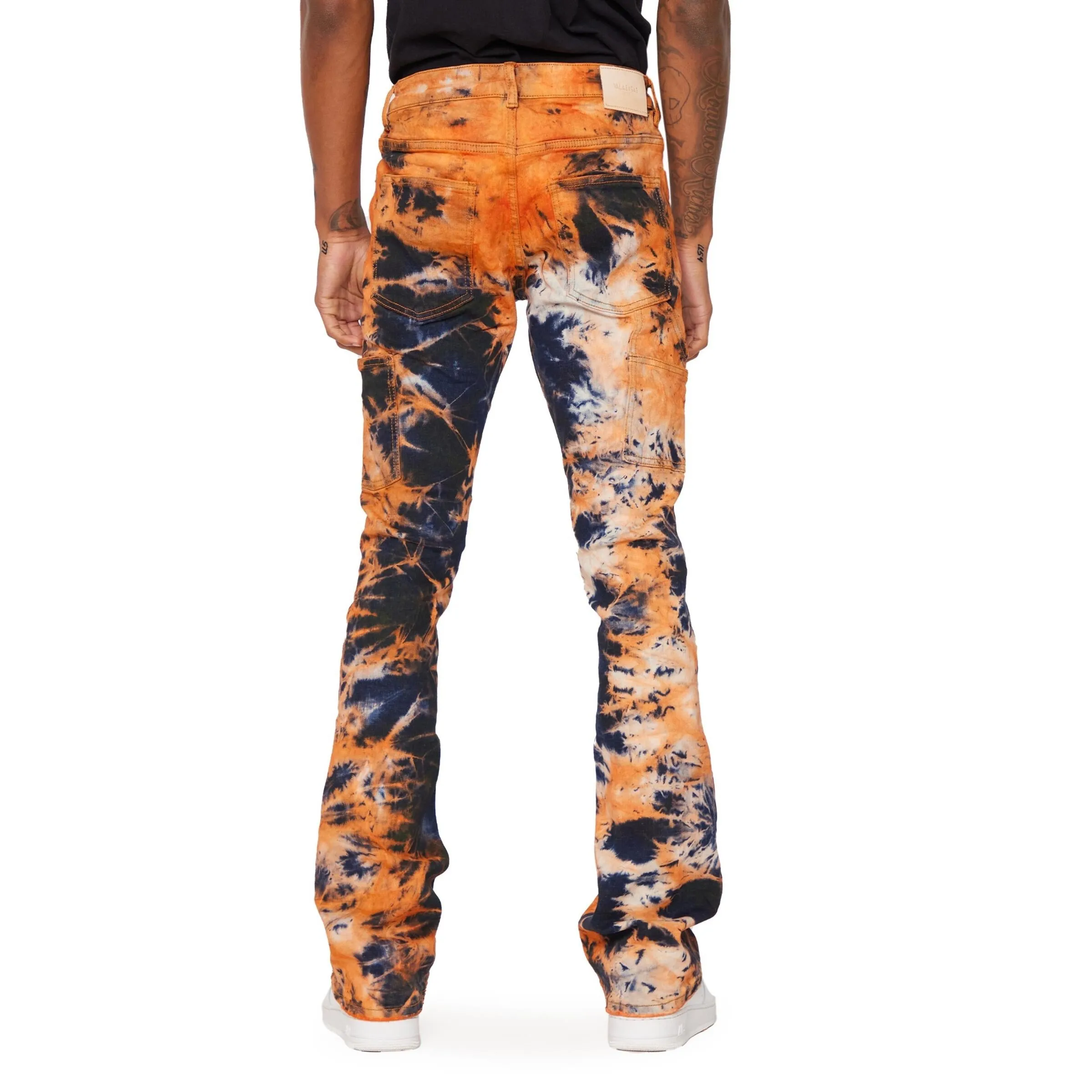 VALABASAS Jeans Stacked Spiral Galaxy - Arancia Nero