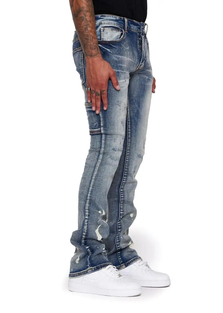 Valabasas “M82” Azzurro Stacked Jeans