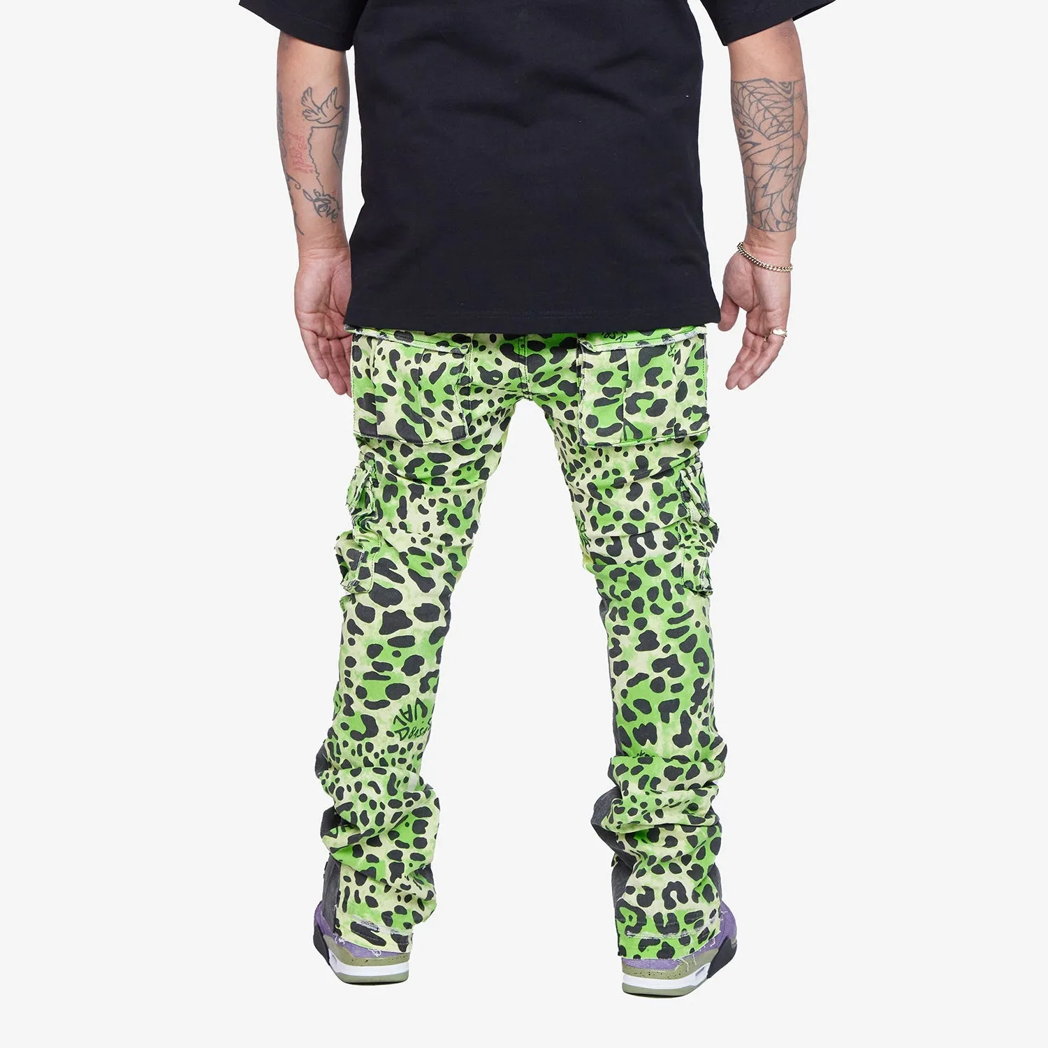 Valabasas - Stacked Conjure Jeans - Lime/Black