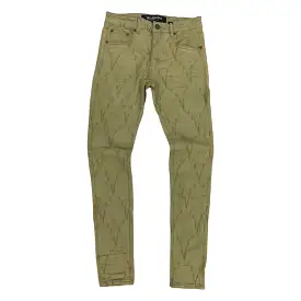 Valabasas “V Love” Olive Jeans