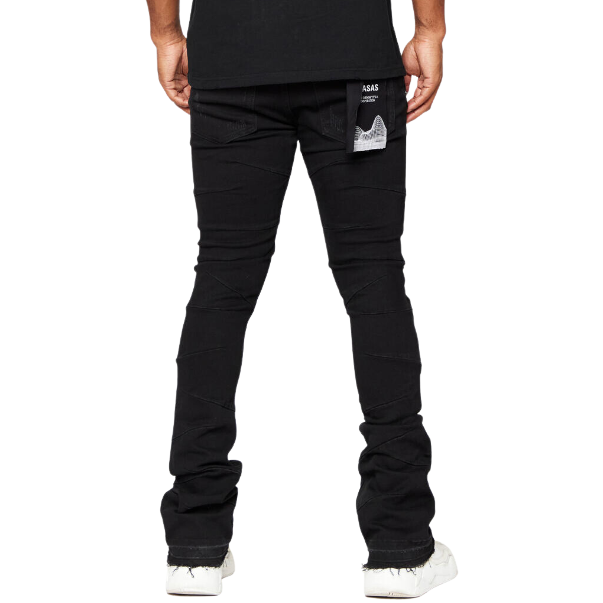 Valabasas West Denim Stacked (Black) - VLBS2342