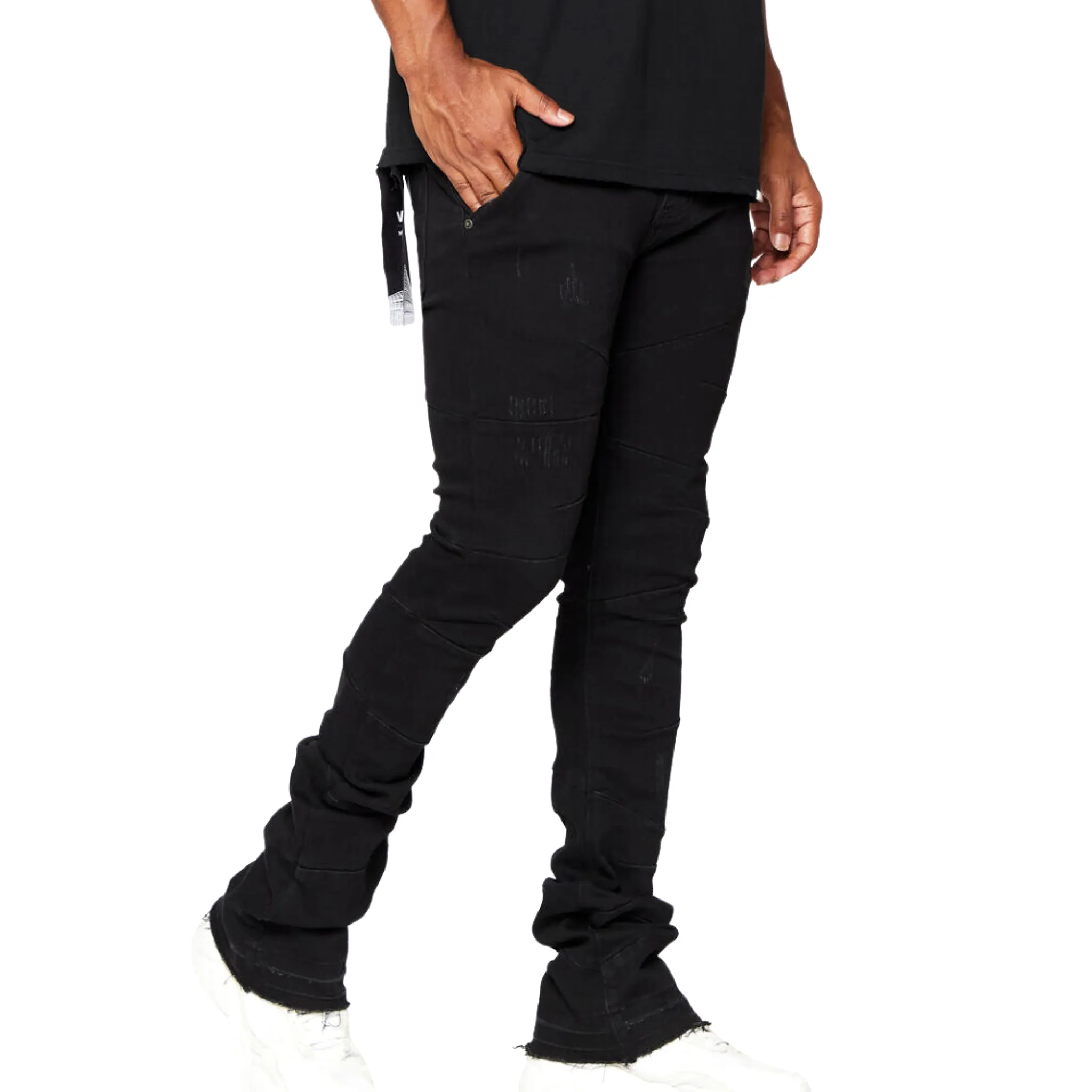 Valabasas West Denim Stacked (Black) - VLBS2342