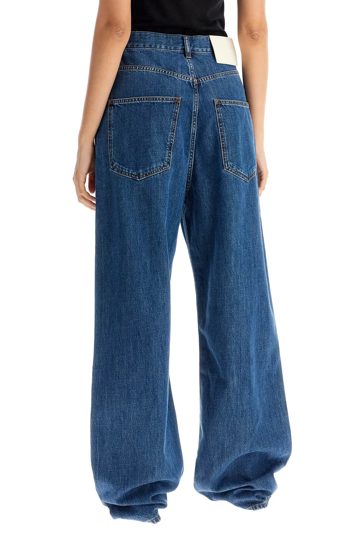 VALENTINO GARAVANI Wide-Leg Cotton-Lyocell Blend Jeans