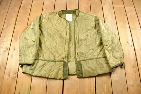 Vintage 1973 U.S. M65 Military Jacket Liner / Vintage Army Jacket / US Army Green / Vintage Utility Jacket / Streetwear Fashion 