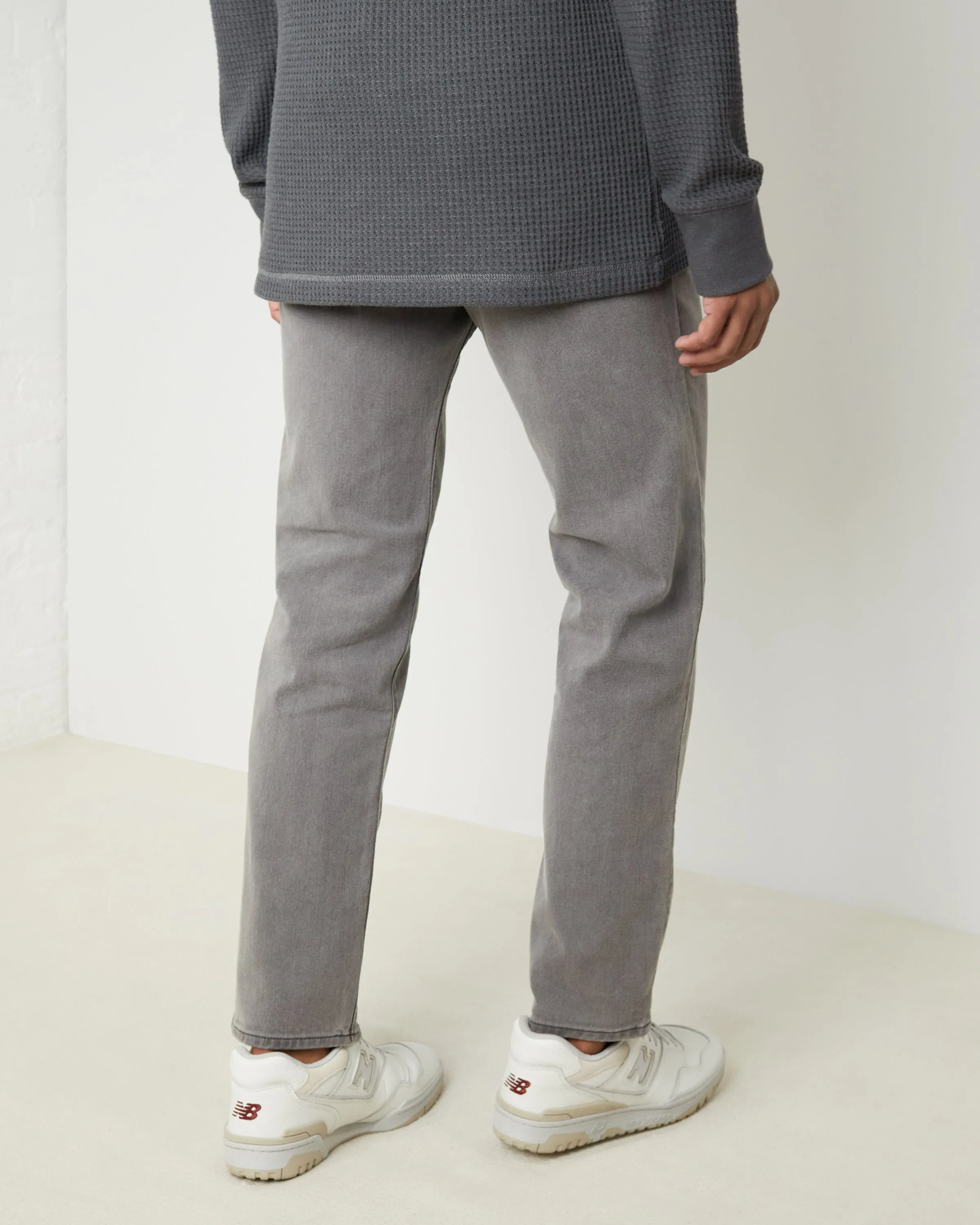 Vintage Straight-Leg Grey Denim