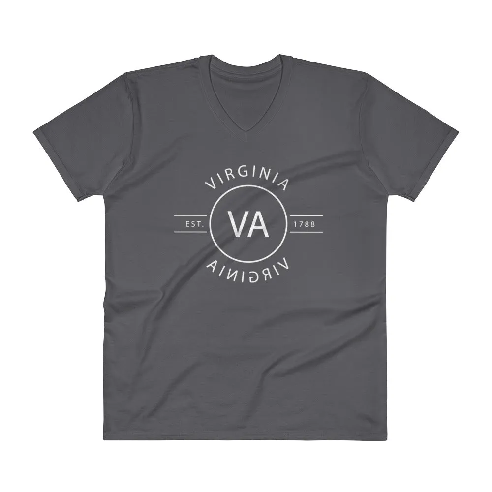 Virginia - V-Neck T-Shirt - Reflections