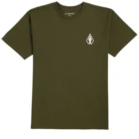 Volcom Pretty Stoned Tee - (Girl) Military Green