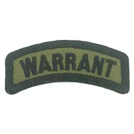 WARRANT TAB - OLIVE GREEN