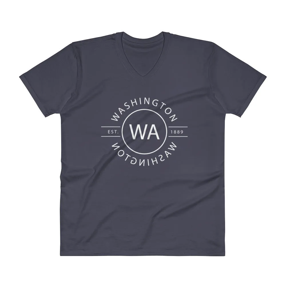 Washington - V-Neck T-Shirt - Reflections