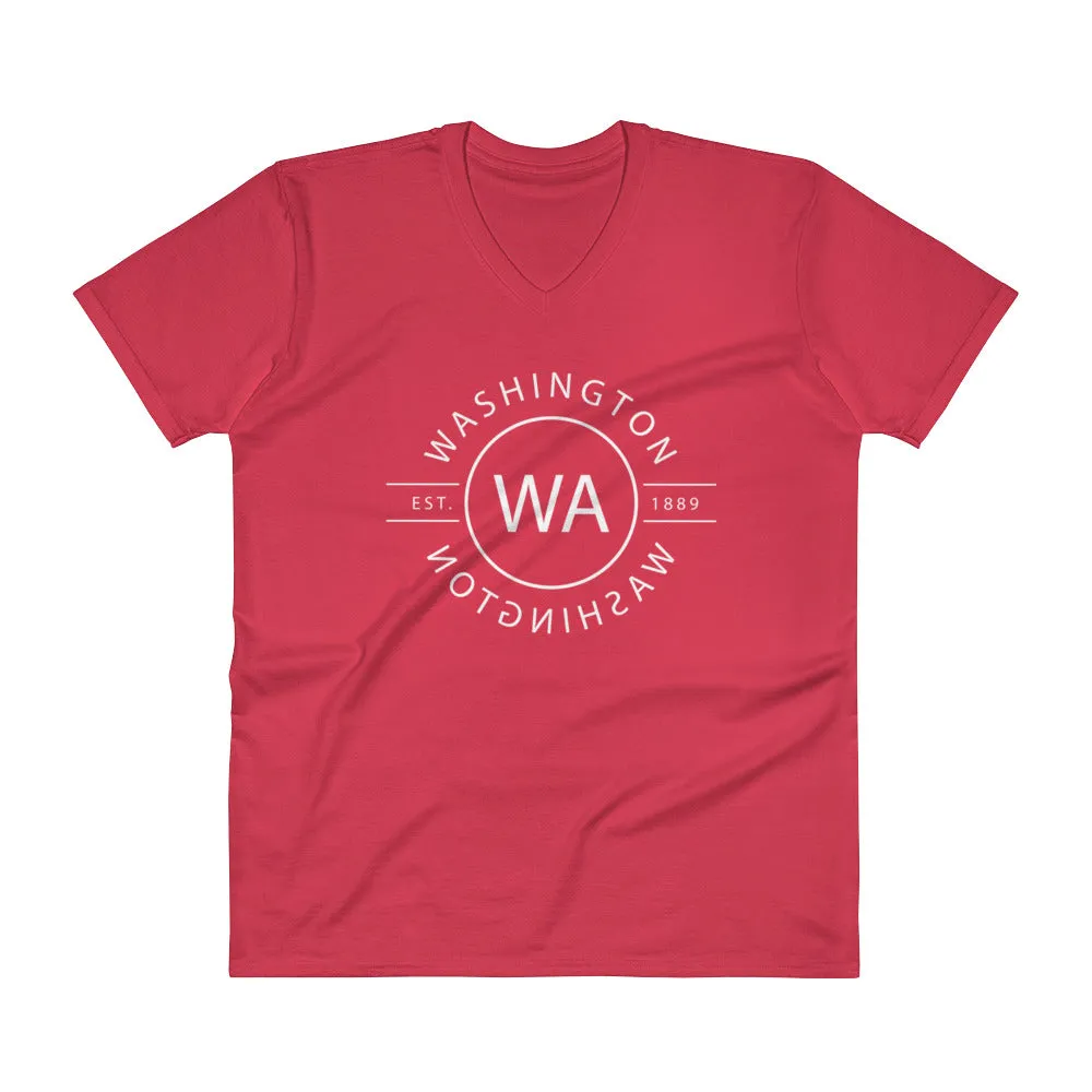 Washington - V-Neck T-Shirt - Reflections