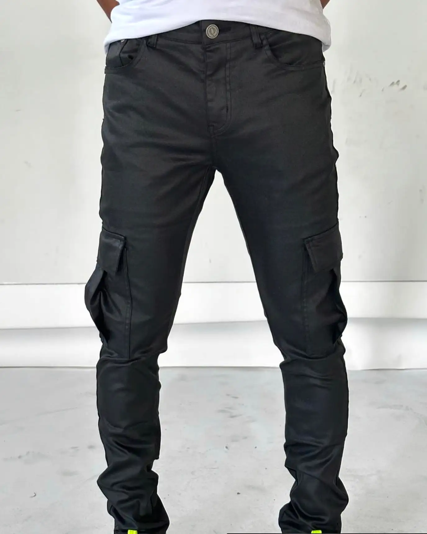 Waxed Cargo Denim Jean