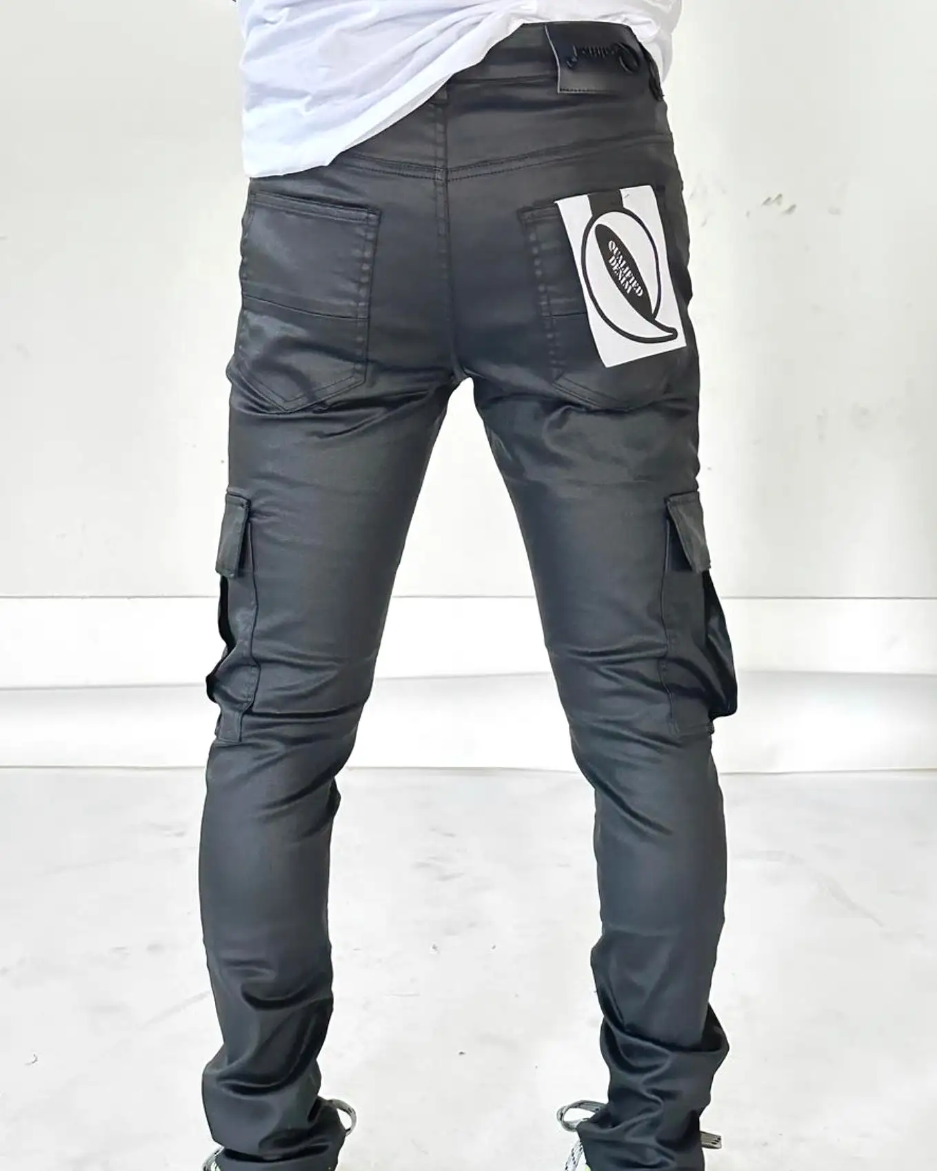 Waxed Cargo Denim Jean