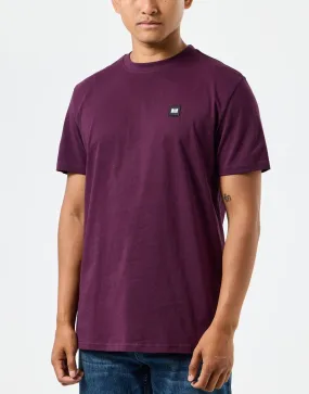 Weekend Offender Cannon Beach Crew Neck Badge T-Shirt Acai Berry