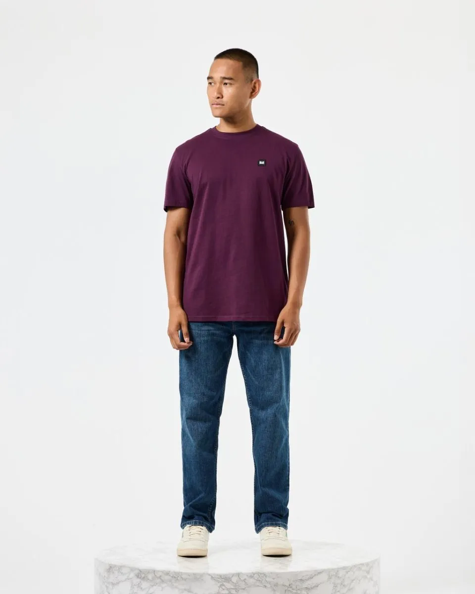 Weekend Offender Cannon Beach Crew Neck Badge T-Shirt Acai Berry