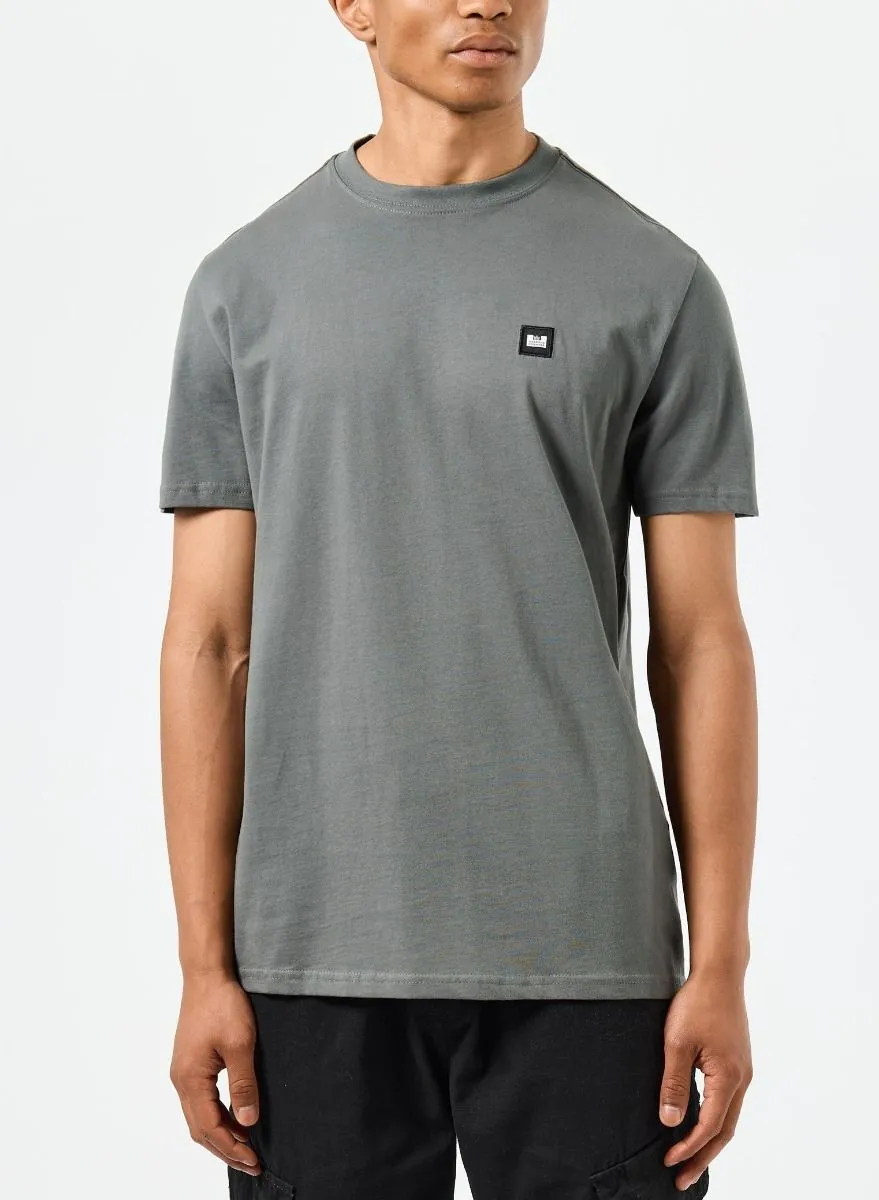 Weekend Offender Cannon Beach Crew Neck Badge T-Shirt Zinc