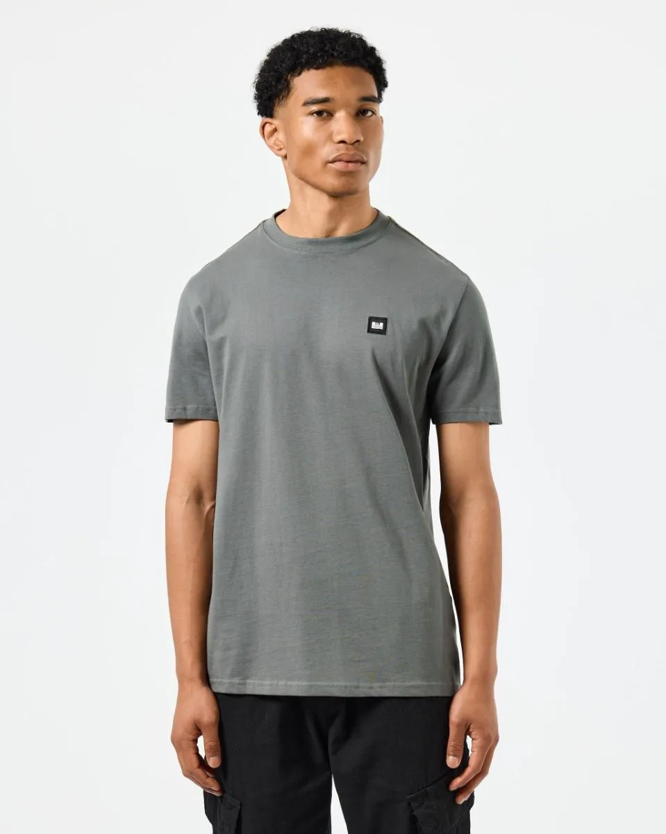 Weekend Offender Cannon Beach Crew Neck Badge T-Shirt Zinc