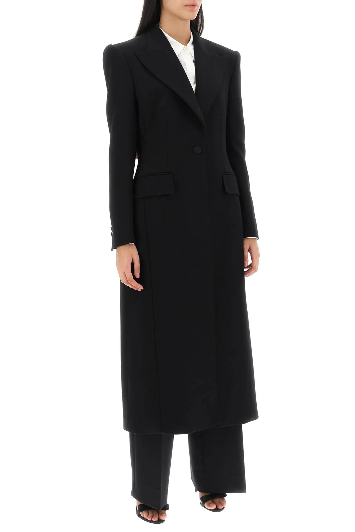 Wool Cady Shaped Coat