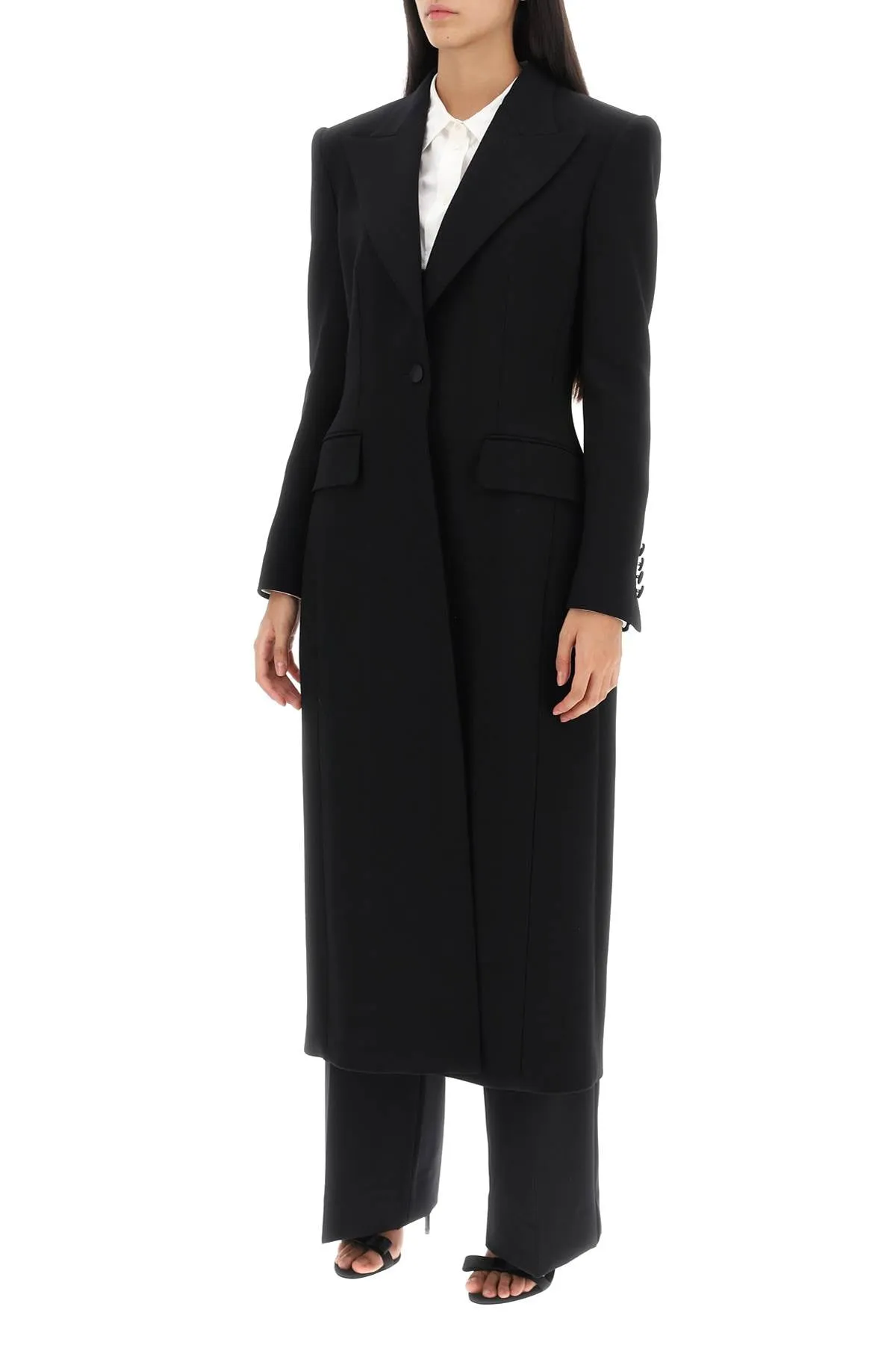 Wool Cady Shaped Coat